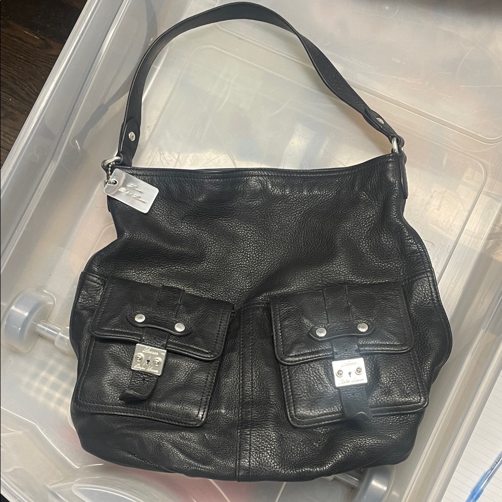 Black Ralph Lauren Leather Shoulder Bag🔥
